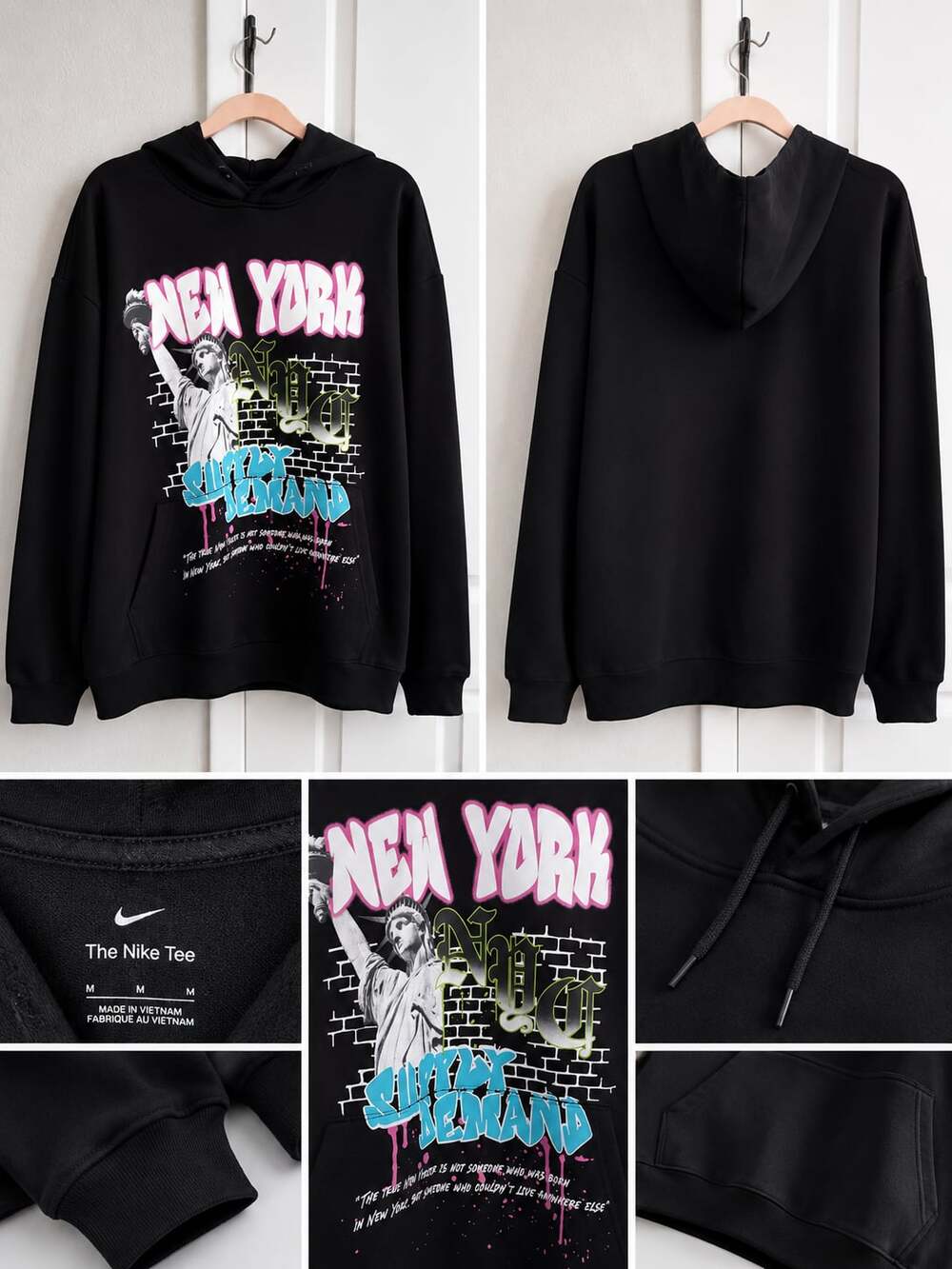 Supply & Demand New York NYC Graphic Pullover Hoodie